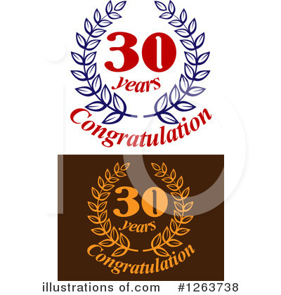 Royalty-Free (RF) Anniversary Clipart Illustration by Vector Tradition SM - Stock Sample #1263738