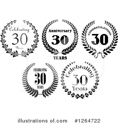 Royalty-Free (RF) Anniversary Clipart Illustration by Vector Tradition SM - Stock Sample #1264722
