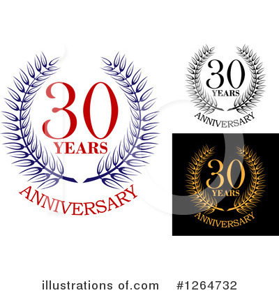 Royalty-Free (RF) Anniversary Clipart Illustration by Vector Tradition SM - Stock Sample #1264732