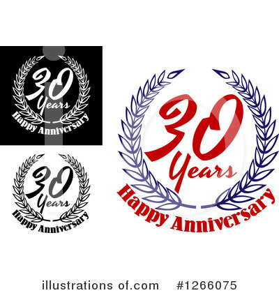 Royalty-Free (RF) Anniversary Clipart Illustration by Vector Tradition SM - Stock Sample #1266075