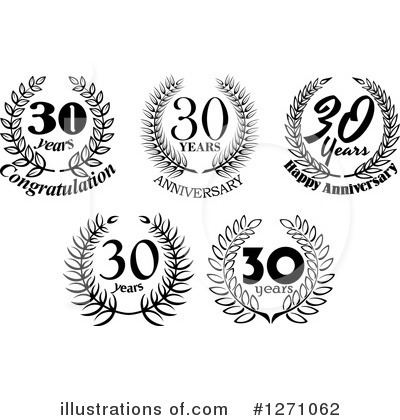 Royalty-Free (RF) Anniversary Clipart Illustration by Vector Tradition SM - Stock Sample #1271062