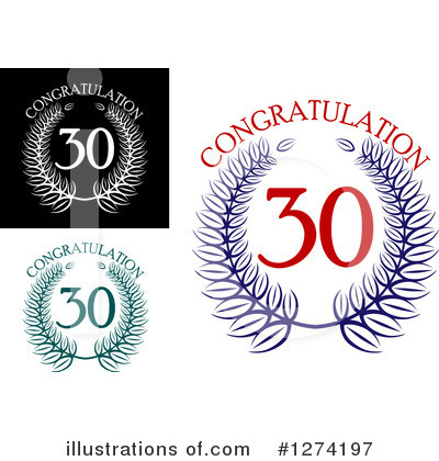 Royalty-Free (RF) Anniversary Clipart Illustration by Vector Tradition SM - Stock Sample #1274197