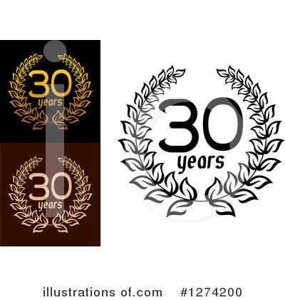 Royalty-Free (RF) Anniversary Clipart Illustration by Vector Tradition SM - Stock Sample #1274200