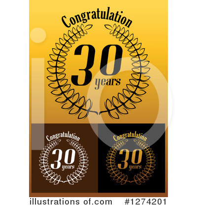 Royalty-Free (RF) Anniversary Clipart Illustration by Vector Tradition SM - Stock Sample #1274201