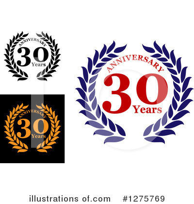 Royalty-Free (RF) Anniversary Clipart Illustration by Vector Tradition SM - Stock Sample #1275769