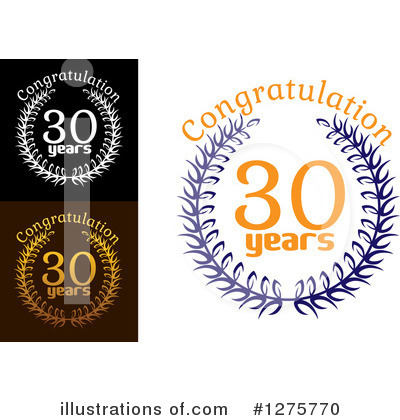 Royalty-Free (RF) Anniversary Clipart Illustration by Vector Tradition SM - Stock Sample #1275770