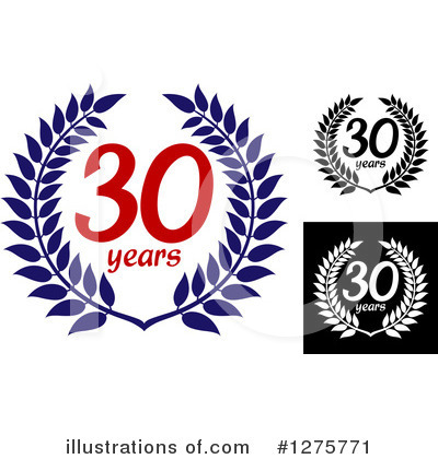 Royalty-Free (RF) Anniversary Clipart Illustration by Vector Tradition SM - Stock Sample #1275771