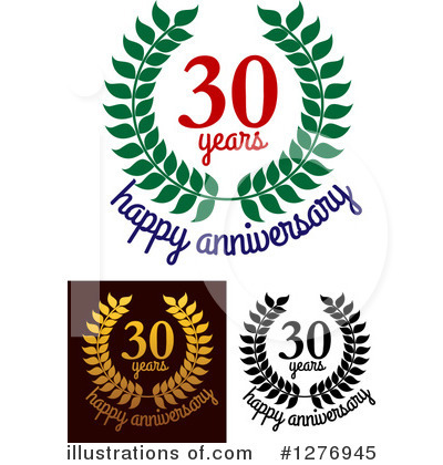 Royalty-Free (RF) Anniversary Clipart Illustration by Vector Tradition SM - Stock Sample #1276945
