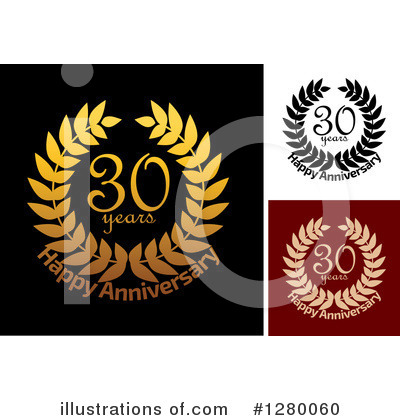 Royalty-Free (RF) Anniversary Clipart Illustration by Vector Tradition SM - Stock Sample #1280060