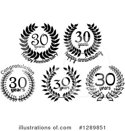Royalty-Free (RF) Anniversary Clipart Illustration by Vector Tradition SM - Stock Sample #1289851
