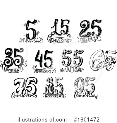 Royalty-Free (RF) Anniversary Clipart Illustration by Vector Tradition SM - Stock Sample #1601472