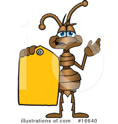 Royalty-Free (RF) Ant Character Clipart Illustration by Mascot Junction - Stock Sample #16640
