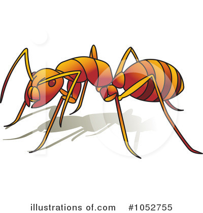 Royalty-Free (RF) Ant Clipart Illustration by Lal Perera - Stock Sample #1052755
