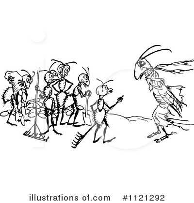 Royalty-Free (RF) Ant Clipart Illustration by Prawny Vintage - Stock Sample #1121292
