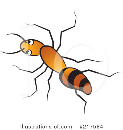 Royalty-Free (RF) Ant Clipart Illustration by Lal Perera - Stock Sample #217584