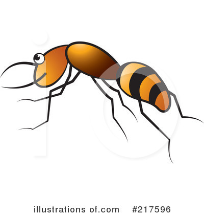 Royalty-Free (RF) Ant Clipart Illustration by Lal Perera - Stock Sample #217596