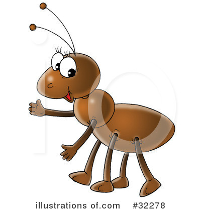 Royalty-Free (RF) Ant Clipart Illustration by Alex Bannykh - Stock Sample #32278
