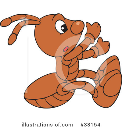 Royalty-Free (RF) Ant Clipart Illustration by Alex Bannykh - Stock Sample #38154