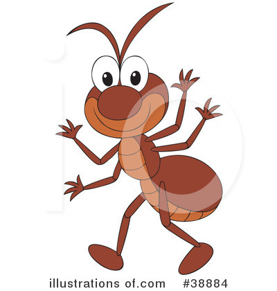 Royalty-Free (RF) Ant Clipart Illustration by Alex Bannykh - Stock Sample #38884