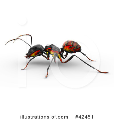 Royalty-Free (RF) Ant Clipart Illustration by Leo Blanchette - Stock Sample #42451