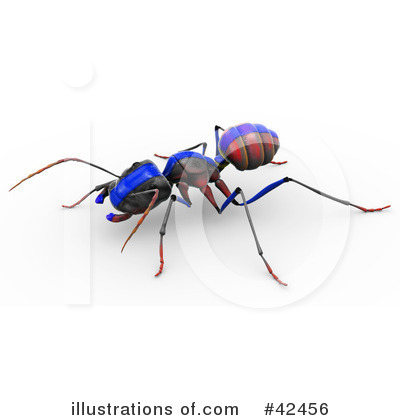 Royalty-Free (RF) Ant Clipart Illustration by Leo Blanchette - Stock Sample #42456