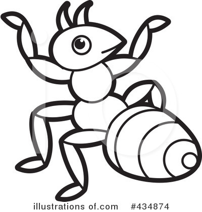 Royalty-Free (RF) Ant Clipart Illustration by Lal Perera - Stock Sample #434874