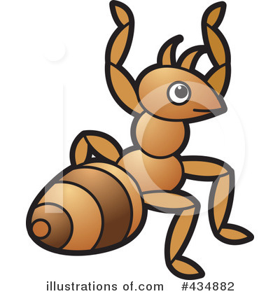 Royalty-Free (RF) Ant Clipart Illustration by Lal Perera - Stock Sample #434882