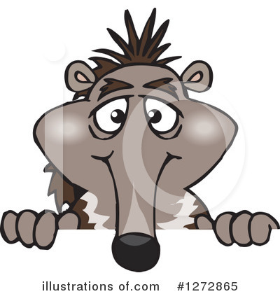 Royalty-Free (RF) Anteater Clipart Illustration by Dennis Holmes Designs - Stock Sample #1272865