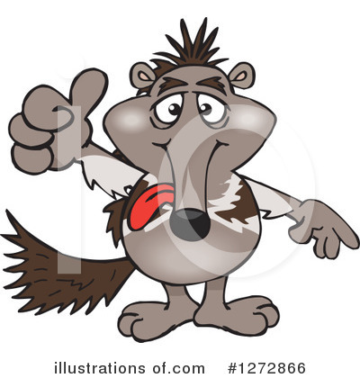 Royalty-Free (RF) Anteater Clipart Illustration by Dennis Holmes Designs - Stock Sample #1272866