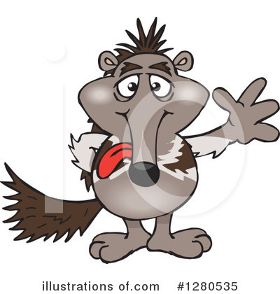 Royalty-Free (RF) Anteater Clipart Illustration by Dennis Holmes Designs - Stock Sample #1280535