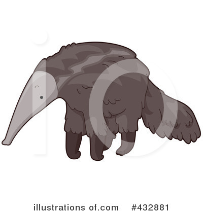 Royalty-Free (RF) Anteater Clipart Illustration by BNP Design Studio - Stock Sample #432881