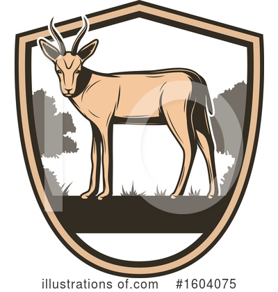 Antelope Clipart #1604075 by Vector Tradition SM