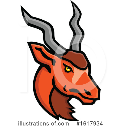 Royalty-Free (RF) Antelope Clipart Illustration by patrimonio - Stock Sample #1617934