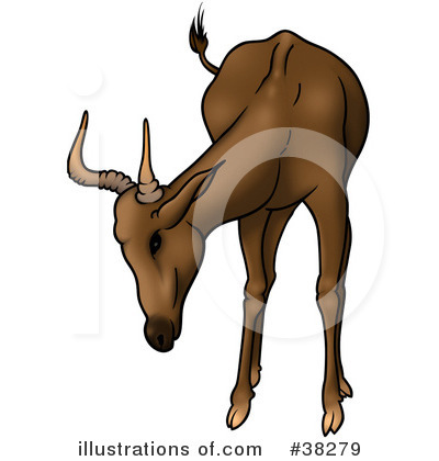 Royalty-Free (RF) Antelope Clipart Illustration by dero - Stock Sample #38279