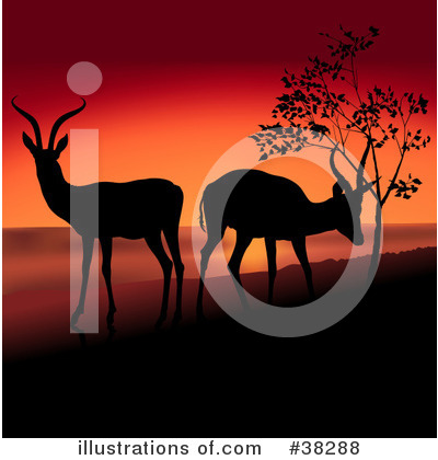 Royalty-Free (RF) Antelope Clipart Illustration by dero - Stock Sample #38288