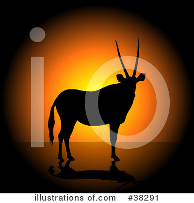 Royalty-Free (RF) Antelope Clipart Illustration by dero - Stock Sample #38291