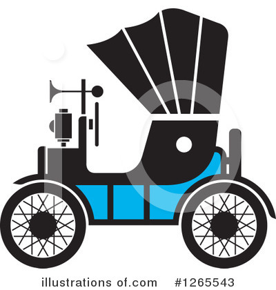 Royalty-Free (RF) Antique Car Clipart Illustration by Lal Perera - Stock Sample #1265543