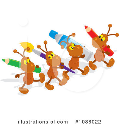 Royalty-Free (RF) Ants Clipart Illustration by Alex Bannykh - Stock Sample #1088022