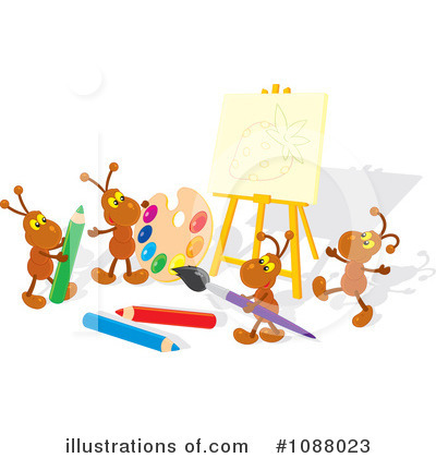 Colored Pencils Clipart #1088023 by Alex Bannykh