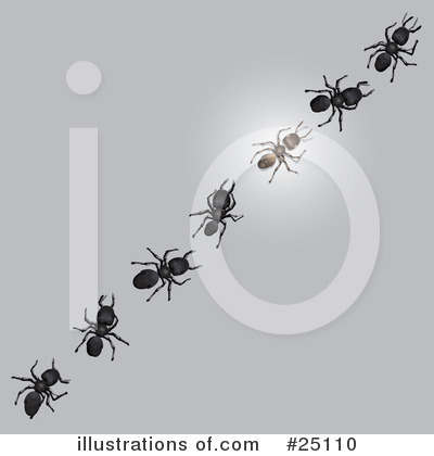 Royalty-Free (RF) Ants Clipart Illustration by Leo Blanchette - Stock Sample #25110