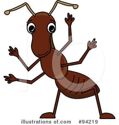 Royalty-Free (RF) Ants Clipart Illustration by Pams Clipart - Stock Sample #94219