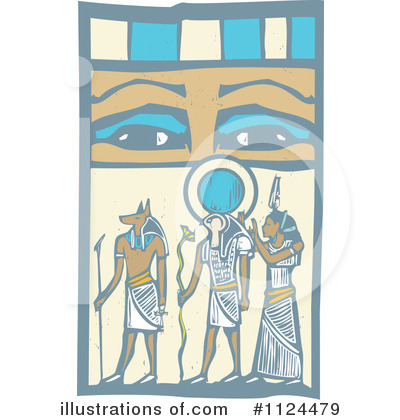 Royalty-Free (RF) Anubis Clipart Illustration by xunantunich - Stock Sample #1124479