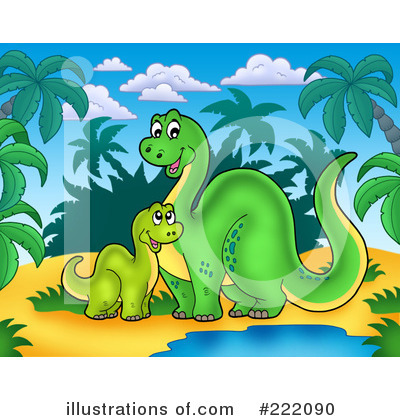 Royalty-Free (RF) Apatosaurus Clipart Illustration by visekart - Stock Sample #222090