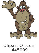 Ape Clipart #45099 by Dennis Holmes Designs