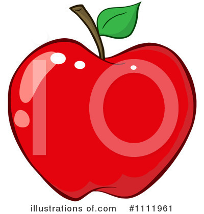 Royalty-Free (RF) Apple Clipart Illustration by Hit Toon - Stock Sample #1111961