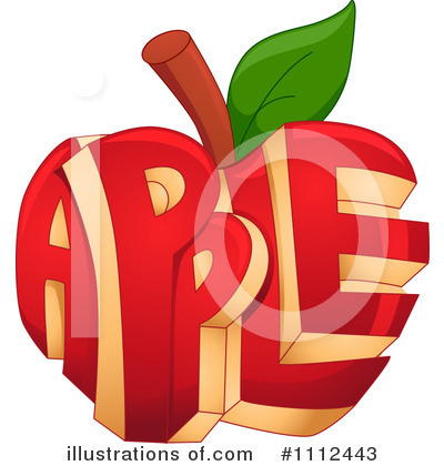 Royalty-Free (RF) Apple Clipart Illustration by BNP Design Studio - Stock Sample #1112443