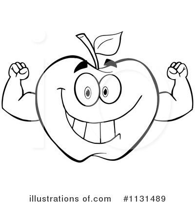 Royalty-Free (RF) Apple Clipart Illustration by Hit Toon - Stock Sample #1131489