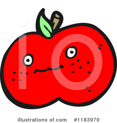 Royalty-Free (RF) Apple Clipart Illustration by lineartestpilot - Stock Sample #1183970