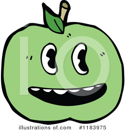Royalty-Free (RF) Apple Clipart Illustration by lineartestpilot - Stock Sample #1183975