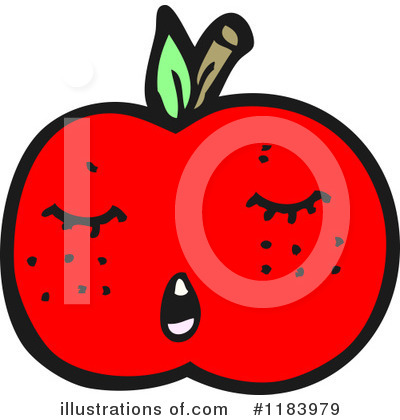 Royalty-Free (RF) Apple Clipart Illustration by lineartestpilot - Stock Sample #1183979